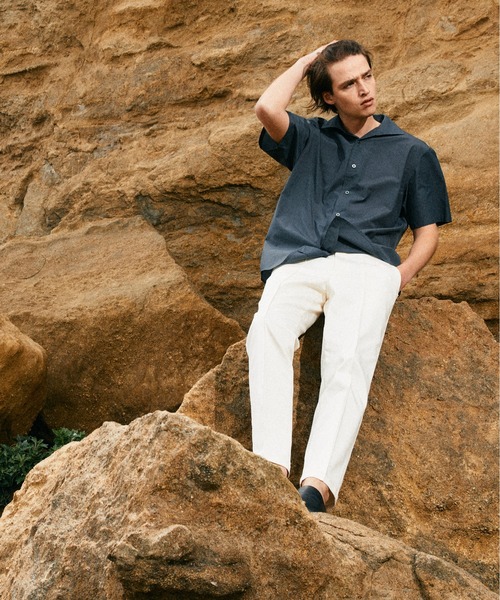 NANO universe(ナノユニバース)の「「MC」coveross(R)カッタウェイカラーシャツ(セットアップ可)(シャツ/ブラウス・メンズ・ブラック/チャコール・M/L)」の13枚目の写真