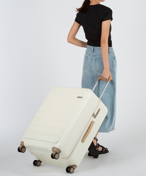 ACE(エース)の「ACE/エース スーツケース フレットボード 10泊 100L 4.2kg 05434(スーツケース/キャリーバッグ・メンズ・ブラック/カーキ/アイボリー/テラコッタ/グレー系その他/ネイビー・FREE)」の8枚目の写真