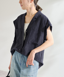 FRAMeWORK | シアーリネンオープンカラーブラウス(シャツ/ブラウス)