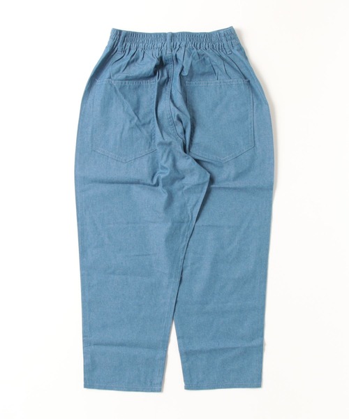 BEATJIVE（ビートジャイブ）の「クロップドパンツ シャンブレー デニムパンツ スラックス 薄手 メンズ（デニムパンツ・メンズ・インディゴブルー/ブラック系その他/ライトブルー・2/3）」の17枚目の写真