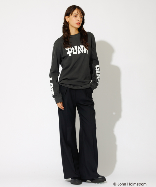GOOD ROCK SPEED(グッドロックスピード)の「【GOOD ROCK SPEED/グッドロックスピード】JOHN HOLMSTROM PUNK LONG SLEEVE T-SHIRT/Tシャツ(Tシャツ/カットソー・メンズ・スミクロ/ホワイト・XL/L/M)」の18枚目の写真