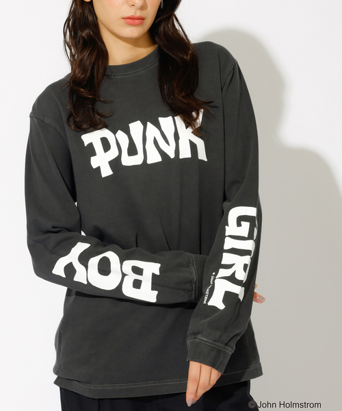 GOOD ROCK SPEED(グッドロックスピード)の「【GOOD ROCK SPEED/グッドロックスピード】JOHN HOLMSTROM PUNK LONG SLEEVE T-SHIRT/Tシャツ(Tシャツ/カットソー・メンズ・スミクロ/ホワイト・XL/L/M)」の11枚目の写真