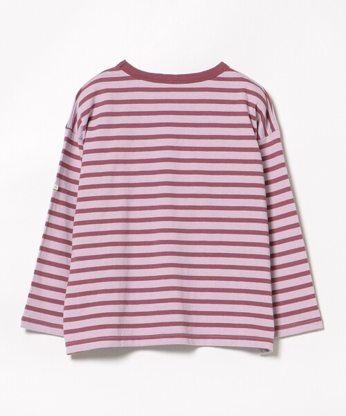 BEAMS mini（ビームスミニ）の「ボーダー ロングスリーブ Tシャツ 2024FW （90～140cm）（Tシャツ/カットソー・キッズ・レッド系その他/ホワイト系その他5/ライトブルー/その他・90/100/110/120/130/140/150）」の18枚目の写真