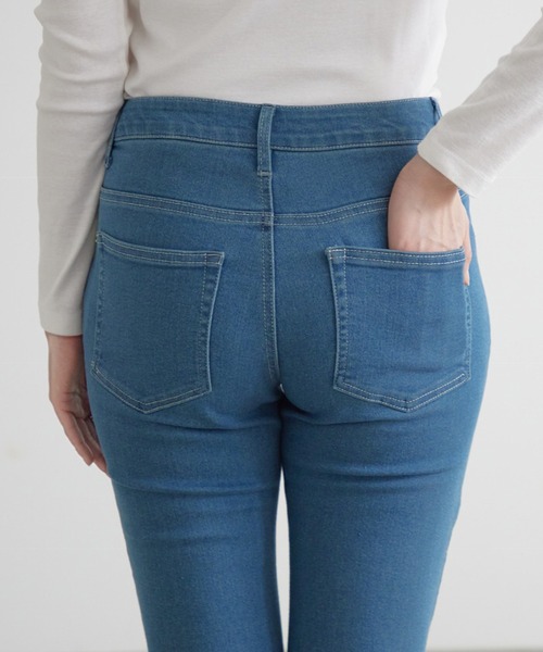 itto...(イット)の「デニムの常識が変わる!やわらかストレッチ新感覚マシュマロデニムパンツ(スリム)(デニムパンツ・レディース・ネイビー/インディゴブルー/ブルー・L/XL/XXL/S/M)」の6枚目の写真