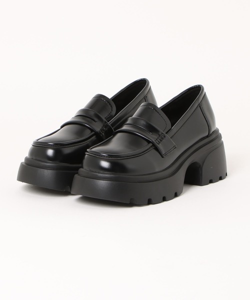Shoes in Closet(シューズインクローゼット)の「軽量 厚底 タンクソール ヒールアップ コインローファー 774(ローファー・レディース・ブラック/ダークブラウン/ブラック系その他/アイボリー・LL/S/M/L)」の11枚目の写真