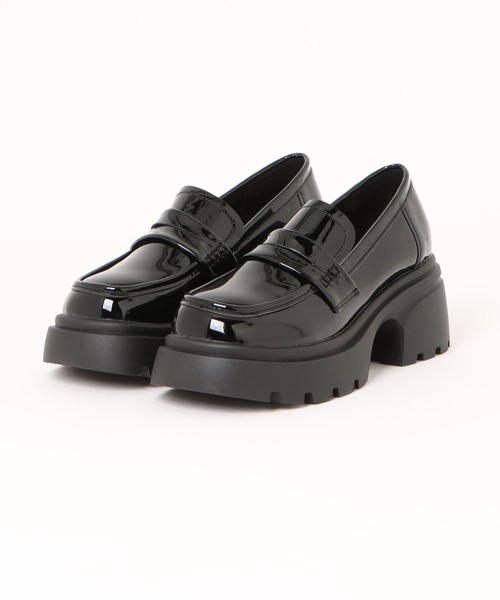 Shoes in Closet(シューズインクローゼット)の「軽量 厚底 タンクソール ヒールアップ コインローファー 774(ローファー・レディース・ブラック/ダークブラウン/ブラック系その他/アイボリー・LL/S/M/L)」の12枚目の写真