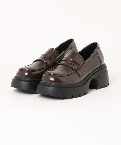 Shoes in Closet(シューズインクローゼット)の「軽量 厚底 タンクソール ヒールアップ コインローファー 774(ローファー・レディース・ブラック/ダークブラウン/ブラック系その他/アイボリー・LL/S/M/L)」の13枚目の写真