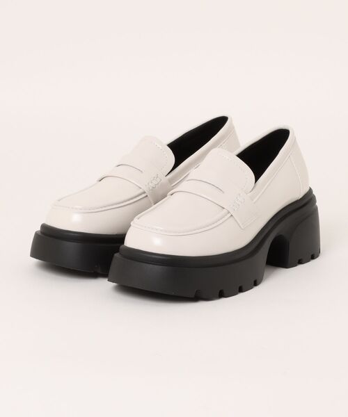 Shoes in Closet(シューズインクローゼット)の「軽量 厚底 タンクソール ヒールアップ コインローファー 774(ローファー・レディース・ブラック/ダークブラウン/ブラック系その他/アイボリー・LL/S/M/L)」の14枚目の写真