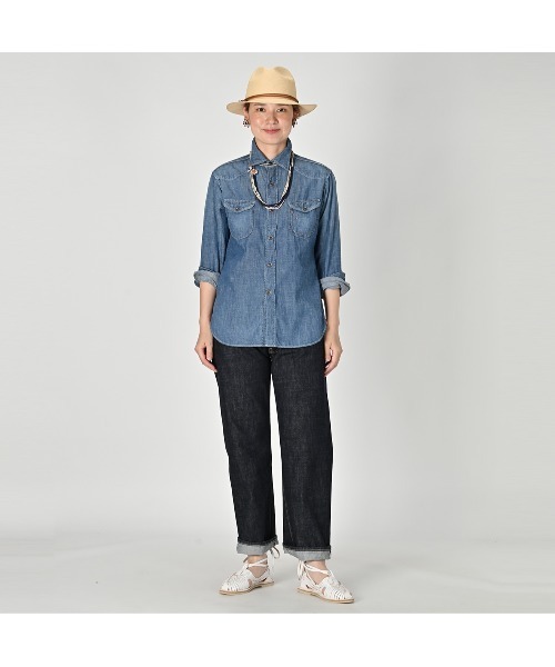 45R（フォーティファイブアール）の「再び6.5空比古比女（濃）（デニムパンツ・レディース・ブラック系その他/ブルー系その他/ブラック系その他2/ブルー系その他2・28inch/34inch/31inch/29inch/27inch/33inch/30 inch/32inch/30inch/36inch）」の11枚目の写真