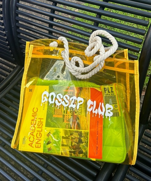 INTER FACTORY（インターファクトリー）の「AINA - ロープクリアバッグ made in INTER FACTORY（トートバッグ・レディース・ピンク/ブラック/イエロー・FREE）」の6枚目の写真