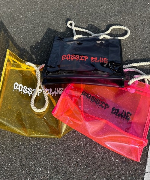 INTER FACTORY（インターファクトリー）の「AINA - ロープクリアバッグ made in INTER FACTORY（トートバッグ・レディース・ピンク/ブラック/イエロー・FREE）」の9枚目の写真