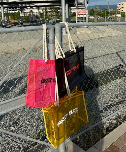 INTER FACTORY（インターファクトリー）の「AINA - ロープクリアバッグ made in INTER FACTORY（トートバッグ・レディース・ピンク/ブラック/イエロー・FREE）」の16枚目の写真