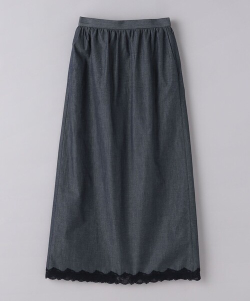 UNITED ARROWS（ユナイテッドアローズ）の「ダンガリー レースコンビ タイトスカート（スカート・レディース・ネイビー・38/36）」の8枚目の写真