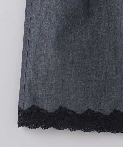 UNITED ARROWS（ユナイテッドアローズ）の「ダンガリー レースコンビ タイトスカート（スカート・レディース・ネイビー・38/36）」の12枚目の写真