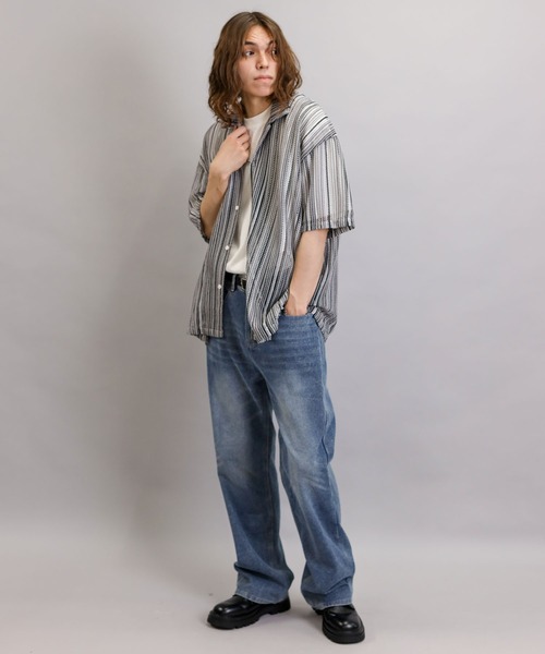 ルグランブルー フリンジ フレア デニム 27 中古・古着通販】L.G.B (ルグランブルー) サイドジップフレア