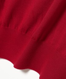 【美品】ATON SLOW WOOL クルーネックニット レッド系 2サイズ ATON（エイトン）の「ATON / シアー ウール クルーネック ニット