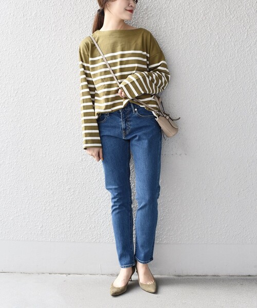 SHIPS（シップス）の「【WEB限定】スリム テーパード デニム （コバルトブルー・ダークブルー）（デニムパンツ・レディース・ダークブルー/コバルトブルー・L/M/S/XS/XXS）」の15枚目の写真