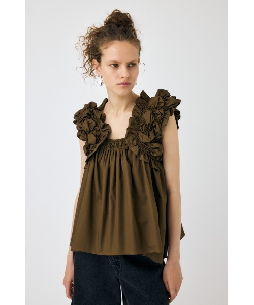 MOUSSY（マウジー）の「SHOULDER FRILLS トップス（その他トップス・レディース・ホワイト/ブラック/カーキ・FREE）」の22枚目の写真