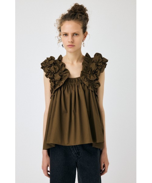 MOUSSY（マウジー）の「SHOULDER FRILLS トップス（その他トップス・レディース・ホワイト/ブラック/カーキ・FREE）」の21枚目の写真