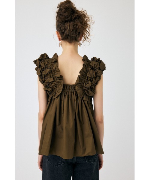 MOUSSY（マウジー）の「SHOULDER FRILLS トップス（その他トップス・レディース・ホワイト/ブラック/カーキ・FREE）」の19枚目の写真