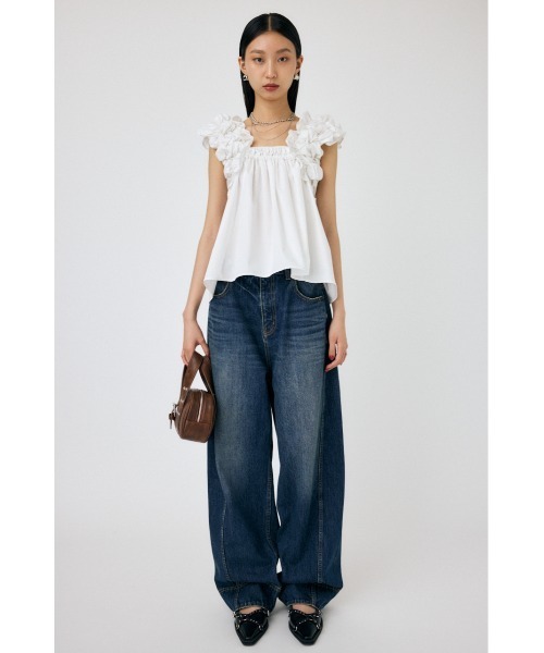 MOUSSY（マウジー）の「SHOULDER FRILLS トップス（その他トップス・レディース・ホワイト/ブラック/カーキ・FREE）」の10枚目の写真