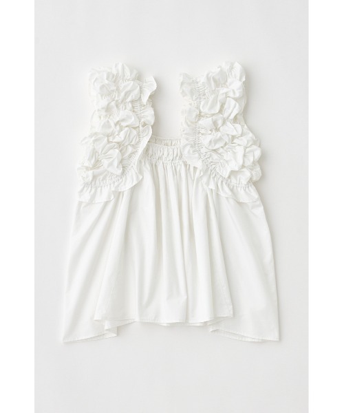 MOUSSY（マウジー）の「SHOULDER FRILLS トップス（その他トップス・レディース・ホワイト/ブラック/カーキ・FREE）」の7枚目の写真