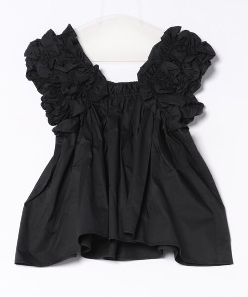 MOUSSY（マウジー）の「SHOULDER FRILLS トップス（その他トップス・レディース・ホワイト/ブラック/カーキ・FREE）」の6枚目の写真