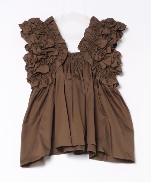MOUSSY（マウジー）の「SHOULDER FRILLS トップス（その他トップス・レディース・ホワイト/ブラック/カーキ・FREE）」の5枚目の写真