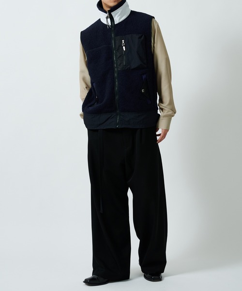 TOGA(VIRILIS）/ウールジャージーベスト/46/ネイビー TOGA(VIRILIS）/ウールジャージーベスト/46/ネイビー