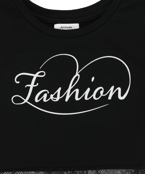 SPINNS(スピンズ)の「レースドッキング半袖ショートTシャツ(Tシャツ/カットソー・レディース・ホワイト/ブラック・ONESIZE)」の13枚目の写真