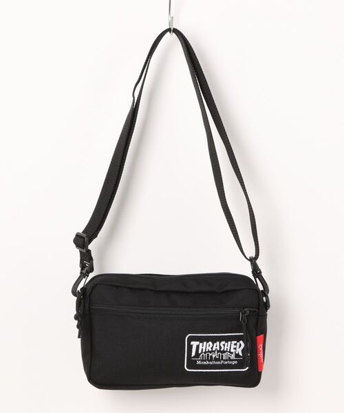 Manhattan Portage(マンハッタンポーテージ)の「Jogger Bag Embroidered Patch THRASHER(ショルダーバッグ・メンズ・ブラック・X-SMALL)」の5枚目の写真