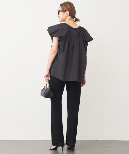 Deuxieme Classe(ドゥーズィエムクラス)の「追加Rayon リブパンツ(その他パンツ・レディース・ブラック・FREE)」の6枚目の写真