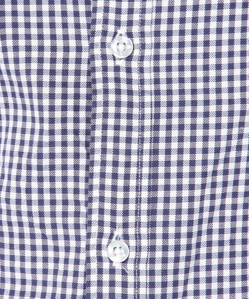 coen（コーエン）の「ライトオックスギンガムボタンダウンシャツ（シャツ/ブラウス・レディース・ライトブルー/ネイビー・MEDIUM/LARGE/SMALL）」の16枚目の写真