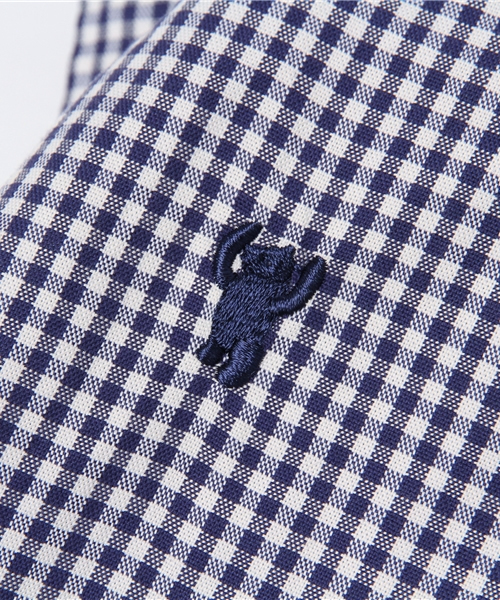 coen（コーエン）の「ライトオックスギンガムボタンダウンシャツ（シャツ/ブラウス・レディース・ライトブルー/ネイビー・MEDIUM/LARGE/SMALL）」の10枚目の写真