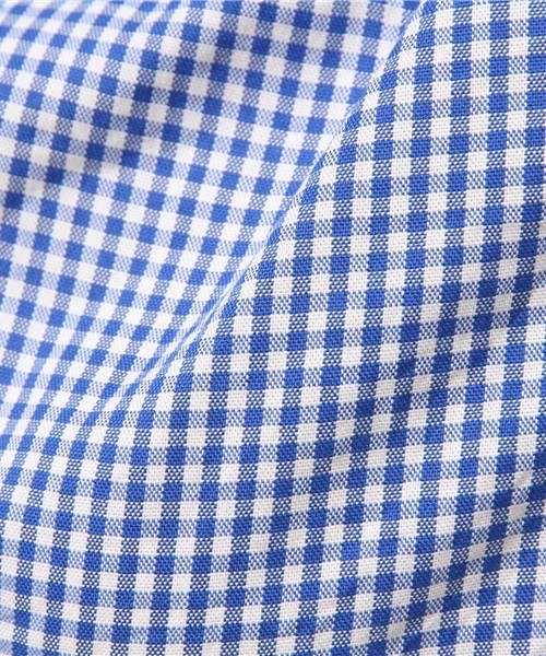 coen（コーエン）の「ライトオックスギンガムボタンダウンシャツ（シャツ/ブラウス・レディース・ライトブルー/ネイビー・MEDIUM/LARGE/SMALL）」の13枚目の写真