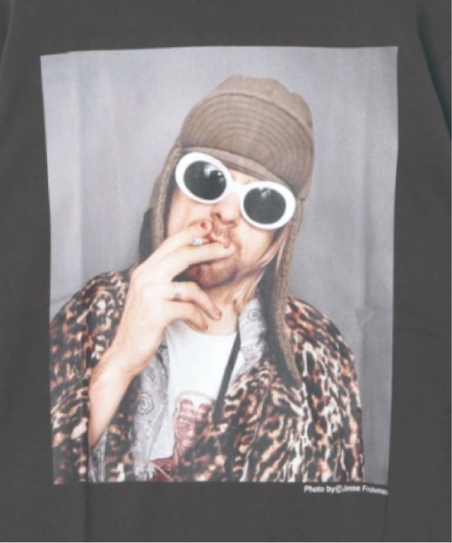 CULTURE SUPPLY(カルチャー サプライ)の「Photo Tee Kurt Cobain(Tシャツ/カットソー・レディース・スミクロ/ホワイト・L/M)」の11枚目の写真