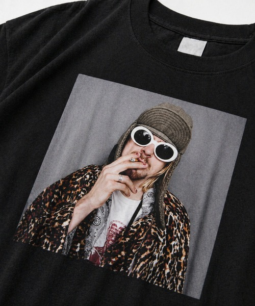 CULTURE SUPPLY(カルチャー サプライ)の「Photo Tee Kurt Cobain(Tシャツ/カットソー・レディース・スミクロ/ホワイト・L/M)」の13枚目の写真