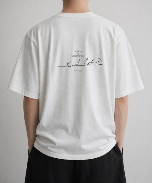 CULTURE SUPPLY(カルチャー サプライ)の「Photo Tee Kurt Cobain(Tシャツ/カットソー・レディース・スミクロ/ホワイト・L/M)」の16枚目の写真