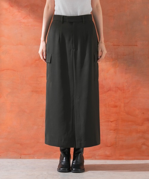 URBAN RESEARCH ROSSO WOMEN（アーバンリサーチ　ロッソ）の「ストレートカーゴスカート（スカート・レディース・カーキ/アイボリー・38/36）」の10枚目の写真