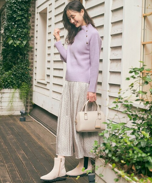 ANY SIS（エニィスィス）の「【洗える】シャイニードットギャザー スカート（スカート・レディース・グレー系5/ベージュ系5・1/2/3）」の11枚目の写真