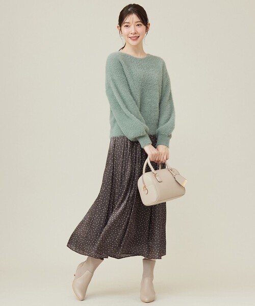 ANY SIS（エニィスィス）の「【洗える】シャイニードットギャザー スカート（スカート・レディース・グレー系5/ベージュ系5・1/2/3）」の18枚目の写真