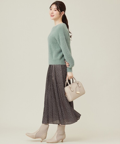 ANY SIS（エニィスィス）の「【洗える】シャイニードットギャザー スカート（スカート・レディース・グレー系5/ベージュ系5・1/2/3）」の19枚目の写真