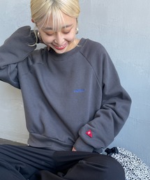 [HEALTHKNIT/ヘルスニット] 別注 ショート丈 クラシックラグランスリーブスウェット
