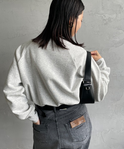 Healthknit（ヘルスニット）の「[HEALTHKNIT/ヘルスニット] 別注 ショート丈 クラシックラグランスリーブスウェット（スウェット・レディース・ブルー/チャコール/グレー/レッド/ピンク・F）」の14枚目の写真