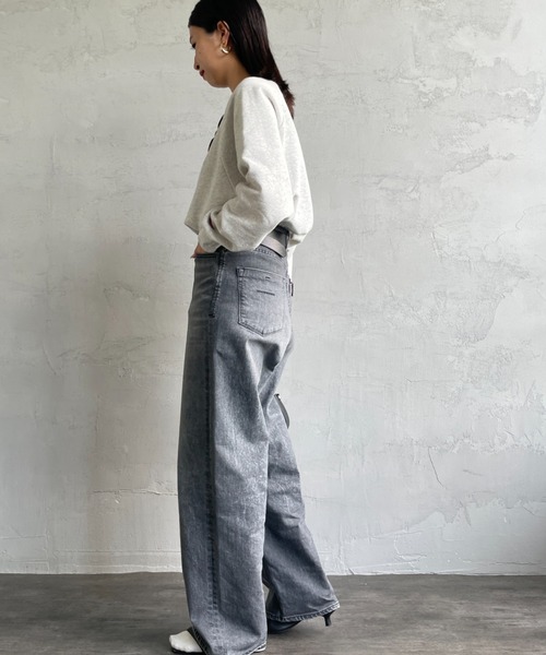 Healthknit（ヘルスニット）の「[HEALTHKNIT/ヘルスニット] 別注 ショート丈 クラシックラグランスリーブスウェット（スウェット・レディース・ブルー/チャコール/グレー/レッド/ピンク・F）」の19枚目の写真