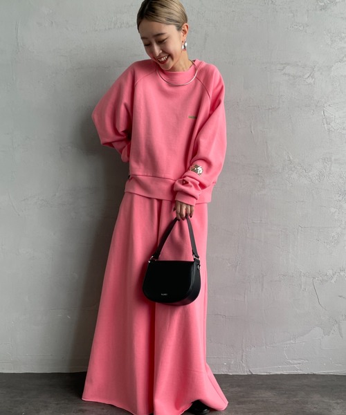 Healthknit（ヘルスニット）の「[HEALTHKNIT/ヘルスニット] 別注 ショート丈 クラシックラグランスリーブスウェット（スウェット・レディース・ブルー/チャコール/グレー/レッド/ピンク・F）」の10枚目の写真