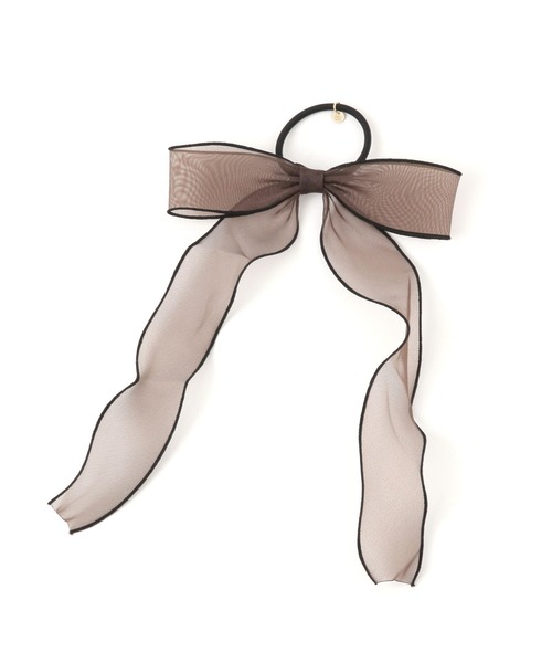 niko and...（ニコアンド）の「カールリボンヘアゴム（ヘアゴム・レディース・ブラック/ブラウン・0）」の2枚目の写真