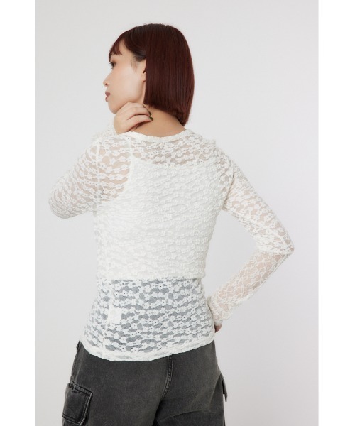 RODEO CROWNS WIDE BOWL(ロデオクラウンズワイドボウル)の「カラーレーストップス(その他トップス・レディース・イエロー/レッド/ブラック/オフホワイト・FREE)」の6枚目の写真