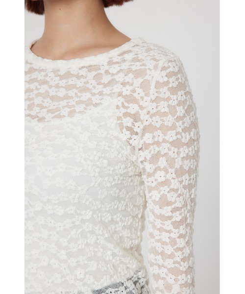 RODEO CROWNS WIDE BOWL(ロデオクラウンズワイドボウル)の「カラーレーストップス(その他トップス・レディース・イエロー/レッド/ブラック/オフホワイト・FREE)」の17枚目の写真