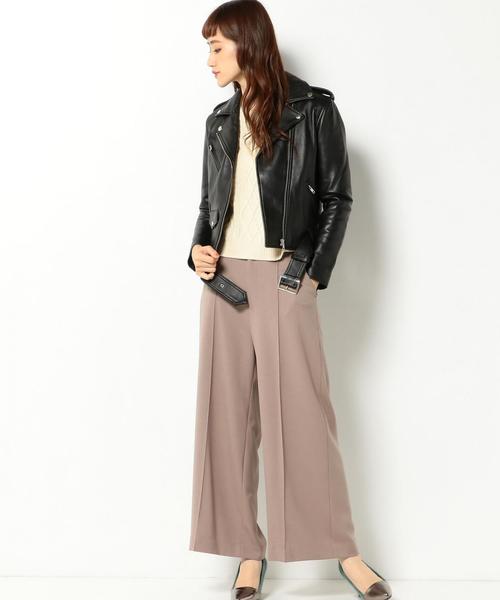 Another Edition（アナザーエディション）の「ラムライダースジャケット/AEBC LAMB RIDERS JKT（ライダースジャケット・レディース・ブラック・SMALL/MEDIUM）」の5枚目の写真